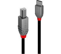 Lindy 0.5m USB 2.0 Typ C an B Kabel, Anthra Line (36940)
