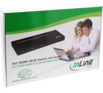 InLine Switch 4x HDMI + audio Czarny (65017) (65017)