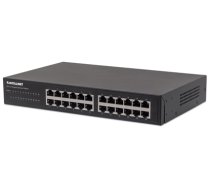 Intellinet 24-Port Gigabit Ethernet Switch, 24 x 10/100/1000 Mbit/s RJ45-Ports, IEEE 802.3az (Energy Efficient Ethernet), Desktop, 19" Rackmount, Metal (Euro 2-pin plug) (561273)