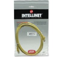 Intellinet Network Patch Cable, Cat6, 3m, Yellow, CCA, U/UTP, PVC, RJ45, Gold Plated Contacts, Snagless, Booted, Lifetime Warranty, Polybag (342377)