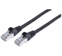 Intellinet Network Patch Cable, Cat6, 0.5m, Black, Copper, S/FTP, LSOH / LSZH, PVC, RJ45, Gold Plated Contacts, Snagless, Booted, Lifetime Warranty, Polybag (735209)