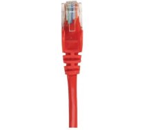 Intellinet Network Patch Cable, Cat6, 0.25m, Red, CCA, U/UTP, PVC, RJ45, Gold Plated Contacts, Snagless, Booted, Lifetime Warranty, Polybag (739924)