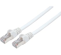 Intellinet Network Patch Cable, Cat6, 1m, White, Copper, S/FTP, LSOH / LSZH, PVC, RJ45, Gold Plated Contacts, Snagless, Booted, Lifetime Warranty, Polybag (735360)