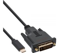 Kabel USB InLine USB-C - DVI-D 2 m Czarny (64132) (64132)