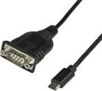 Kabel USB StarTech USB-C - DB-9 0.4 m Czarny (ICUSB232C) (ICUSB232C)
