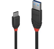 Lindy 1.5m USB 3.2 Type A to C Cable 3A, Black Line (36917)
