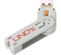 Lindy USB Type A Port Blocker Key, orange (40623)
