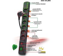 Listwa zasilająca Acar Eco Plus przeciwprzepięciowa 6 gniazd 3 m czarna (W0078) (W0078)