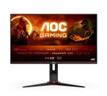 AOC G2 U28G2XU2/BK LED display 71.1 cm (28") 3840 x 2160 pixels 4K Ultra HD Black, Red (U28G2XU2/BK)