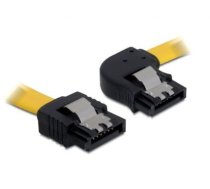 Delock Cable SATA 30cm rightstraight  metal yellow (82496)