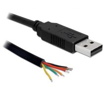Delock Converter USB 2.0 male  Serial-TTL 6 open wires 1.8 m (3.3 V) (83117)
