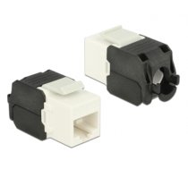 Delock Keystone Module RJ45 jack > LSA Cat.6A UTP white (86266)