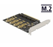 Delock PCI Express x16 Card to 4 x internal NVMe M.2 Key M - Bifurcation (89017)