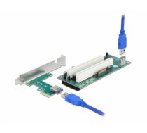 Delock Riser Card PCI Express x1 to 2 x PCI 32 Bit Slot with 60 cm cable (90066)