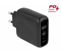 Delock USB Charger USB Type-C™ PD 3.0 and USB Type-A with 20 W + 12 W (41455)