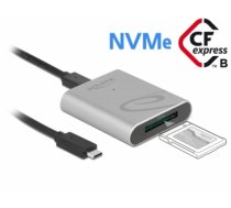 Delock USB Type-C™ Card Reader in aluminium enclosure for CFexpress memory cards (91751)