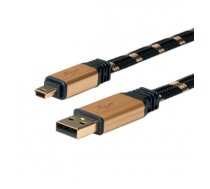 ROLINE GOLD USB 2.0 Cable, Type A - 5-Pin Mini 1.8 m (11.02.8822)