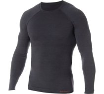 Brubeck LS12820 Koszulka męska z długim rękawem ACTIVE WOOL grafitowy XXL (MBC#8171798)