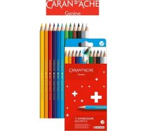 Caran d`Arche Kredki akwarelowe CARAN D'ACHE Swisscolor, kartonowe pudełko, 12 szt. (CD1285-812)