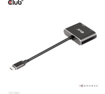Club 3D Spliter Club3D CSV-1552 (MST hub USB3.2 Gen2 Type-C(DP™ Alt-Mode) to DisplayPort™ + HDMI™ 4K60Hz M/F) (CSV-1552)