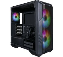 Case|COOLER MASTER|H500-KGNN-S00|MidiTower|Case product features Transparent panel|Not included|ATX|MicroATX|Colour Black|H500-KGNN-S00 (H500-KGNN-S00)