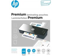 HP Folie laminacyjne HP PREMIUM A4, dziurkowanie, 125 mic, 25 szt., przezroczyste/połysk (HPF9122A4125025)
