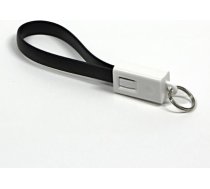 Adapter USB Logo Logo USB kabel (2.0), USB A M - microUSB (M), 0.2m, czarny, blistr, breloczek na klucze () - KUAMXJS02BQL (MBC#1131120)