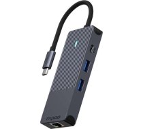 Rapoo USB-C Multiport Adapter 8-in-1, grey (11412)
