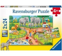 Ravensburger Puzzle 2x24 Dzień w zoo (405519)