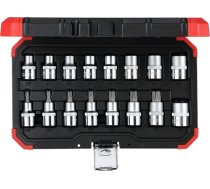 Zestaw narzędzi Gedore Gedore Red Socket set 1/2 ", Torx, 16 pieces (red / black, E10 - T70) (3300009)