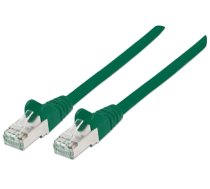 Intellinet Network Patch Cable, Cat6, 5m, Green, Copper, S/FTP, LSOH / LSZH, PVC, RJ45, Gold Plated Contacts, Snagless, Booted, Lifetime Warranty, Polybag (735582)