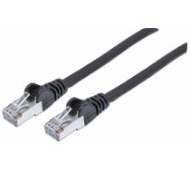 Intellinet Network Patch Cable, Cat7 Cable/Cat6A Plugs, 1.5m, Black, Copper, S/FTP, LSOH / LSZH, PVC, RJ45, Gold Plated Contacts, Snagless, Booted, Lifetime Warranty, Polybag (740753)