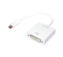 Adapter USB LogiLink USB-C - DVI Biały  (UA0245A) (UA0245A)