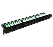 Patch panel OPTIMUM UTP kat.6 48 portów LSA 1U (PK030)