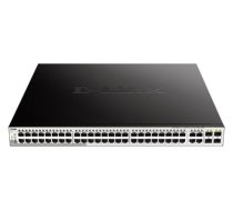 D-Link DGS-1210-52MP Managed L2 Gigabit Ethernet (10/100/1000) Power over Ethernet (PoE) Black, Grey (DGS-1210-52MP/E)
