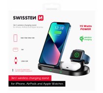 Swissten Wireless Charger 3in1 Stand 15W (22055509)