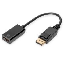 DIGITUS Aktiver DisplayPort Adapter/Konverter, DP auf HDMI (DB-340415-002-S)