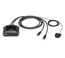 ATEN 2-Port USB-C 4K DisplayPort KVM Switch with Remote Port Selector (US3312-AT)