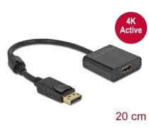 Delock Adapter DisplayPort 1.2 male to HDMI female 4K Active black (63585)