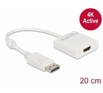 Delock Adapter DisplayPort 1.2 male to HDMI female 4K Active white (63586)