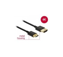 Delock Cable High Speed HDMI with Ethernet - HDMI-A male - HDMI Mini-C male 3D 4K 3m Slim Premium (84779)
