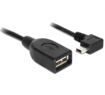 Delock Cable USB mini male angled  USB 2.0-A female OTG 50 cm (83356)