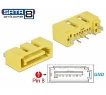 Delock Connector SATA 6 Gb/s plug 8 pin power (89886)