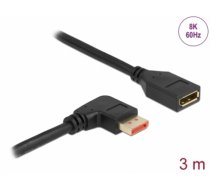 Delock DisplayPort extension cable male 90° right angled to female 8K 60 Hz 3 m (87079)
