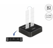 Delock M.2 Docking Station for 2 x M.2 SATA SSD with Clone function (64178)