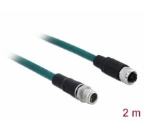 Delock Network cable M12 8 pin X-coded TPU 2 m (85422)