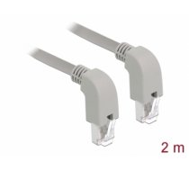 Delock Network cable RJ45 Cat.5e SF/UTP downwards / downwards angled 2 m (85860)