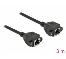 Delock Network Extension Cable S/FTP RJ45 jack to RJ45 jack Cat.6A 3 m black (87011)