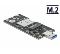 Delock USB 3.0 Converter Type-A male to M.2 Key B with SIM slot (63166)