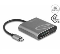 Delock USB Type-C™ Card Reader for SD Express and CFexpress memory cards (91000)